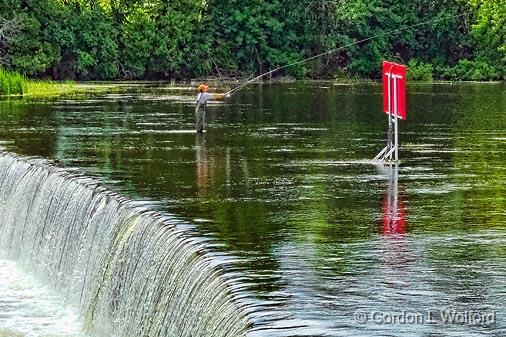 Fishing Clowes_P1010920.jpg - Rideau Canal Waterway photographed near Merrickville, Ontario, Canada.